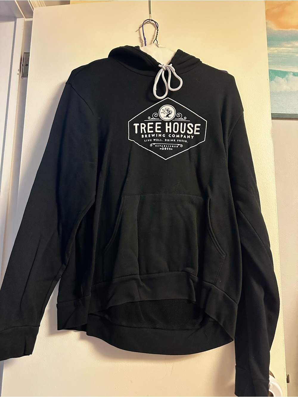 Tree House Brewing Black Hoodie Men's Pullover Sweatshirt size XL
